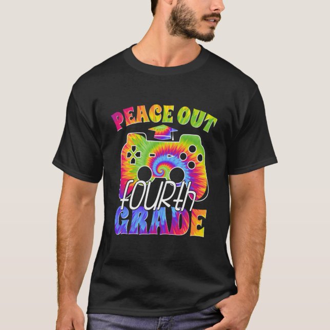 Camiseta 4Th Grade Graduation Decoration Peace Out Fourth G (Anverso)