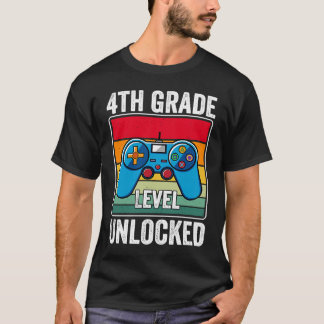 Camiseta 4th Grade Level Unlocked Video Game Back to School