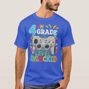 Camiseta 4th Grade Level Unlocked Video Game Back to School