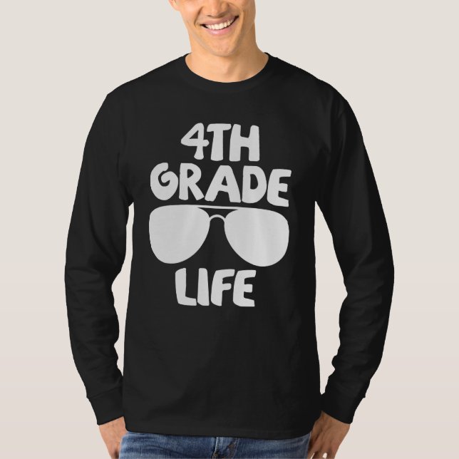 Camiseta 4th Grade Life First Day of School Back to School (Anverso)