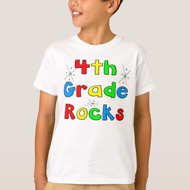 Camiseta 4th Grade Rocks (Anverso)