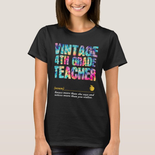 Camiseta 4th Grade Teacher Appreciation Week Back to School (Anverso)