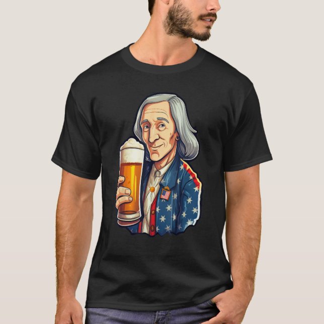 Camiseta 4th July 1776 Patriotic Patriot USA Eagle Independ (Anverso)
