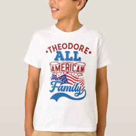 Camiseta 4th july All american family patriotic matching