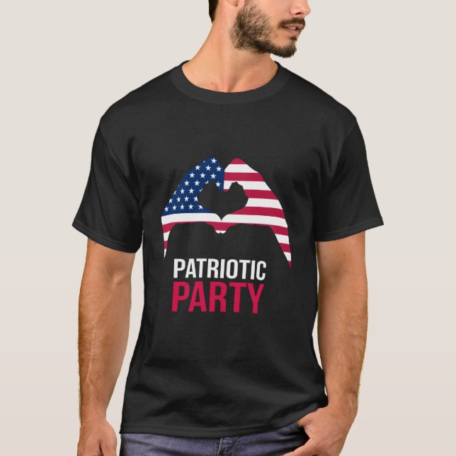 Camiseta 4Th July Patriotic Py America Usa He Flag (Anverso)
