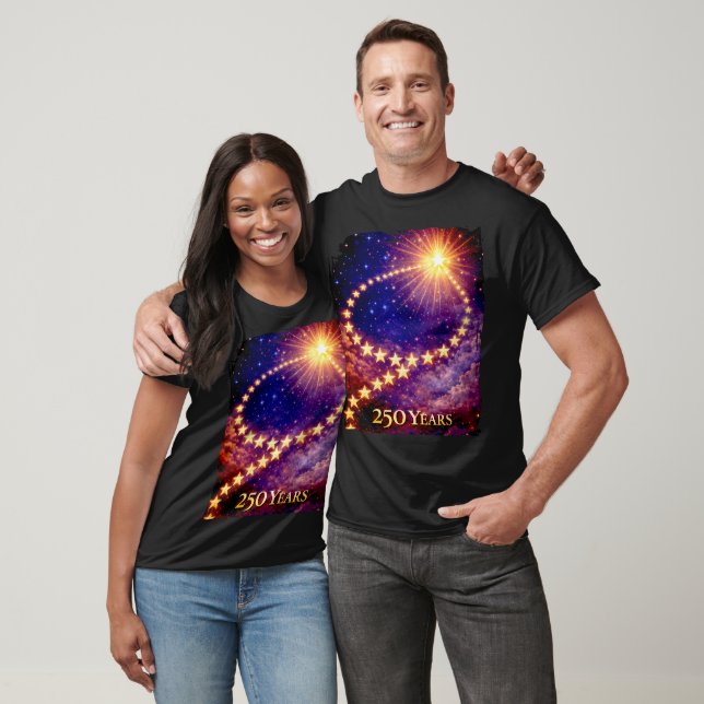 Camiseta 4th of July 50 Stars 250 Years USA Party Unisex (Unisexo)