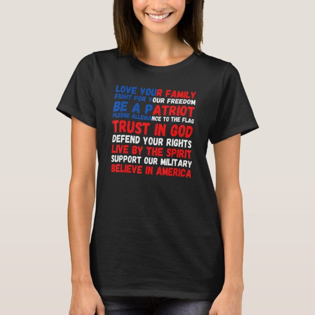 Camiseta 4th of July American Flag Patriotic 1776 (Anverso)