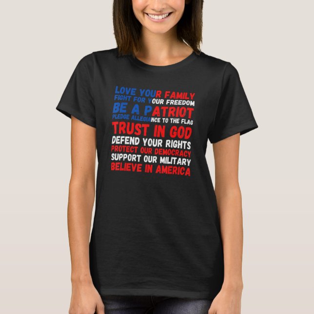 Camiseta 4th of July American Flag Patriotic 1776 (Anverso)