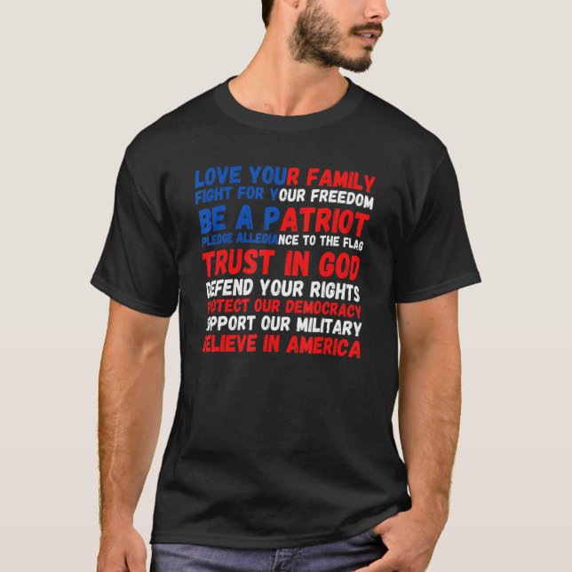 Camiseta 4th of July American Flag Patriotic 1776 (Anverso)