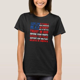 Camiseta 4th of July American Flag Patriotic 1776 Premium