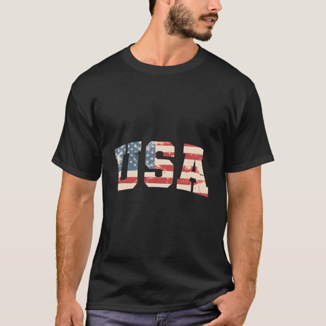 Camiseta 4Th Of July American Flag Usa Patriotic American U (Anverso)