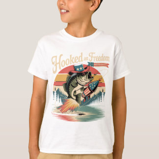 Camiseta 4th of July Cowboy Bass Shirt 