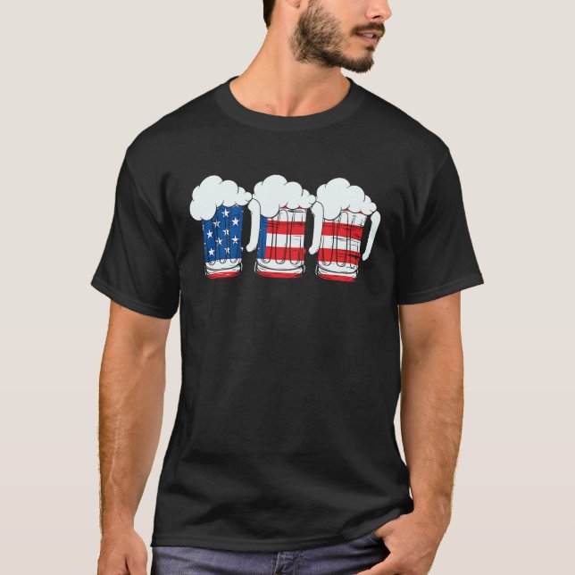 Camiseta 4th of July Family Matching Clothes Red Blue White (Anverso)