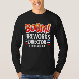 Camiseta 4th of July Fireworks Director Boom Squad Pyro Hus
