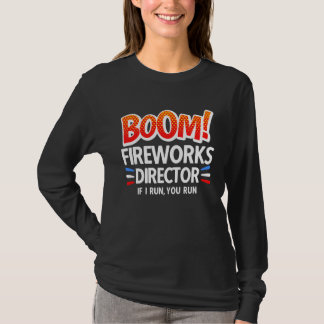 Camiseta 4th of July Fireworks Director Boom Squad Pyro Hus