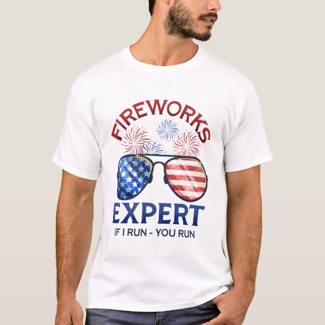 Camiseta 4th of July Fireworks Expert (Anverso)