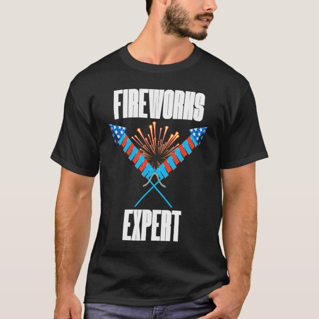 Camiseta 4th of July Fireworks Expert  Event Coordinators (Anverso)