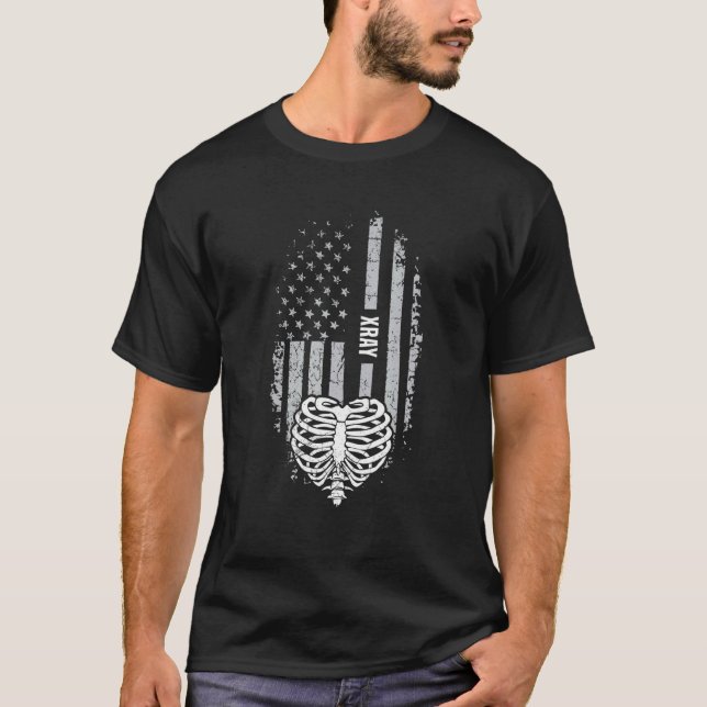 Camiseta 4th of July for a Patriotic X Ray Tech (Anverso)