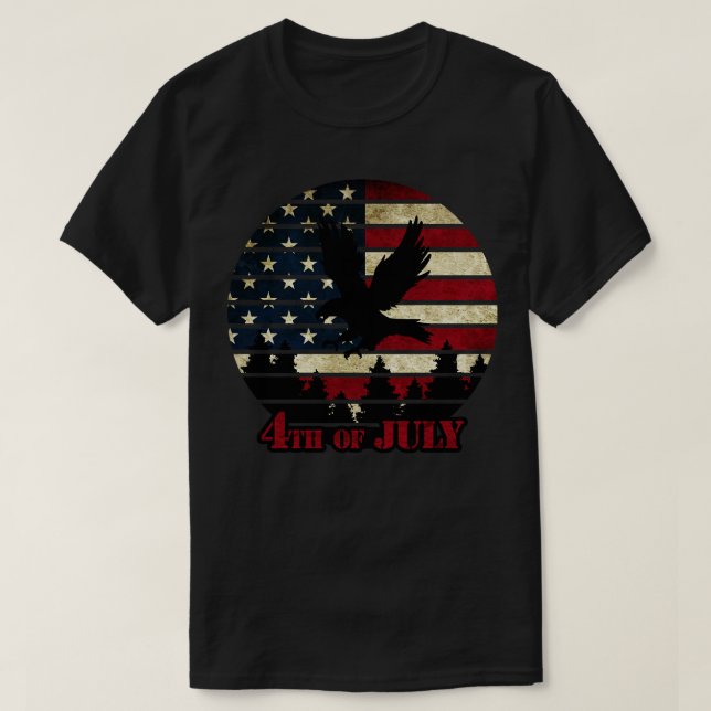 Camiseta 4th of July Independence Day (4) (Diseño del anverso)