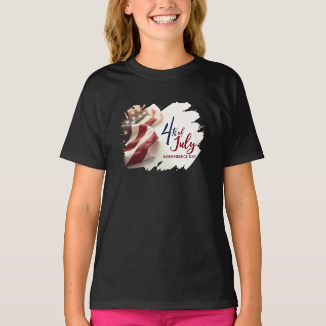 Camiseta 4th of July Independence Day Patriotic Design (Anverso)