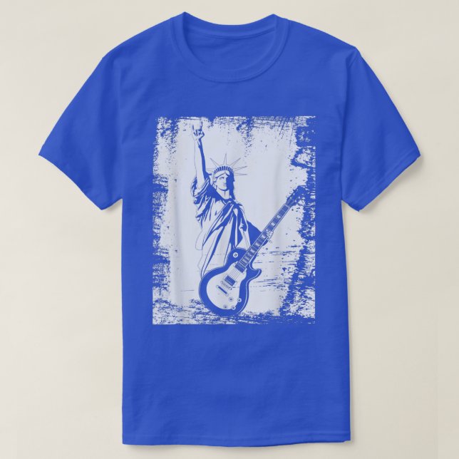 Camiseta 4th of July Independence Day Statue of Liberty Gui (Diseño del anverso)
