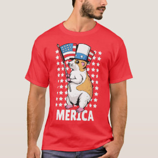 Camiseta 4th of July Independence Day USA American Guinea P