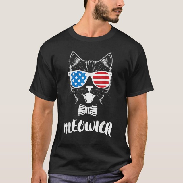 Camiseta 4th Of July Meo Cat (Anverso)
