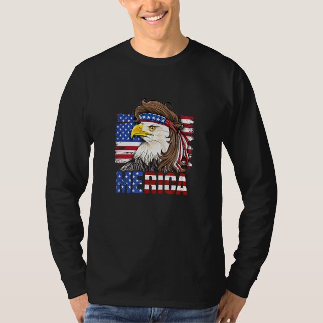 Camiseta 4th Of July Merica Eagle Patriotic USA Eagle Of Fr (Anverso)