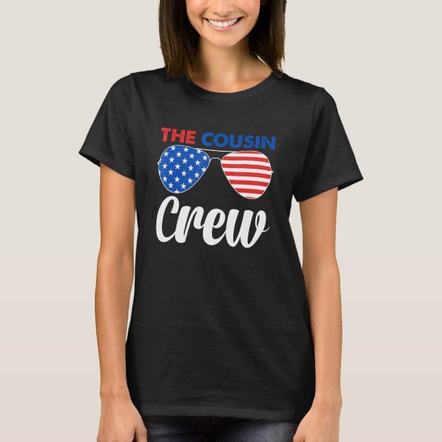 Camiseta 4th Of July Us Flag Popsicl The Cousin Crew (Anverso)