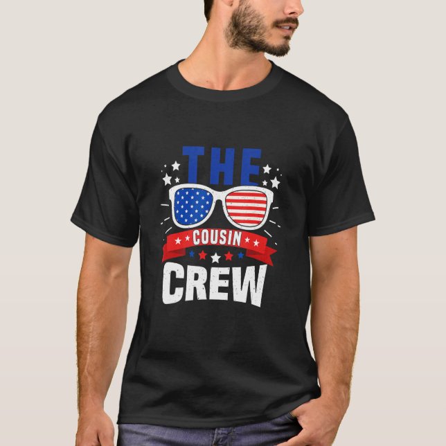 Camiseta 4th Of July Us Flag Popsicl The Cousin Crew 7 (Anverso)