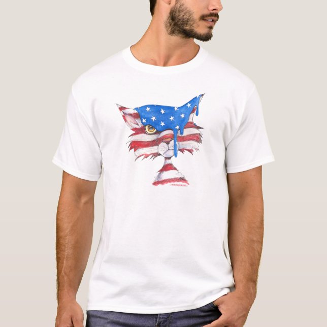 Camiseta 4to del gato de julio (Anverso)