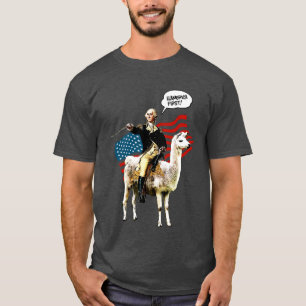 Camiseta 4to del regalo divertido de Ll-América del Día d