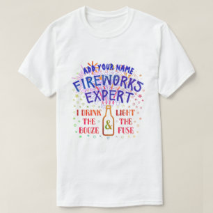 Camiseta 4to divertido del experto V2 de los fuegos