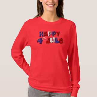 Camiseta 4to feliz de la independencia de julio