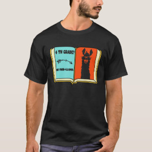 Camiseta 4to Grado Llama Sin Problema Primer Día De Escuela