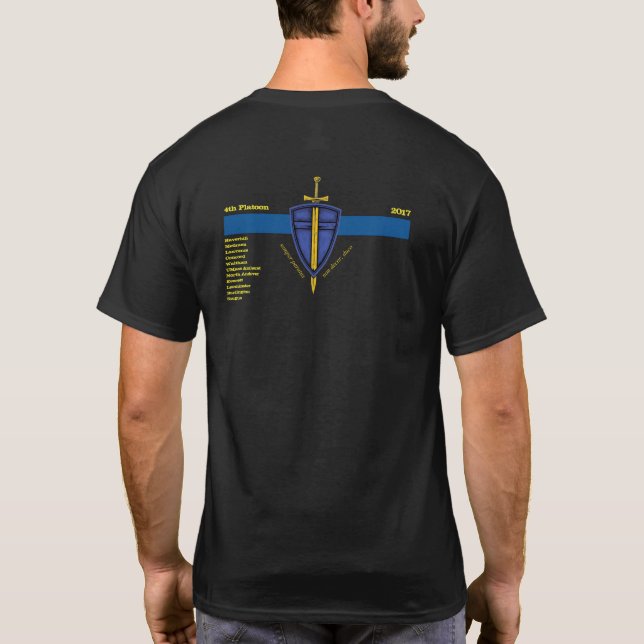 Camiseta 4to Pelotón con departamentos (Reverso)