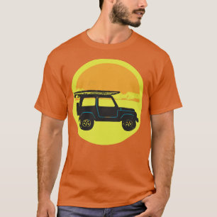 Camiseta 4x4 con Surfboard y Sun