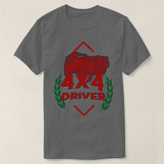 Camiseta 4X4 controlador 4WD (Diseño del anverso)