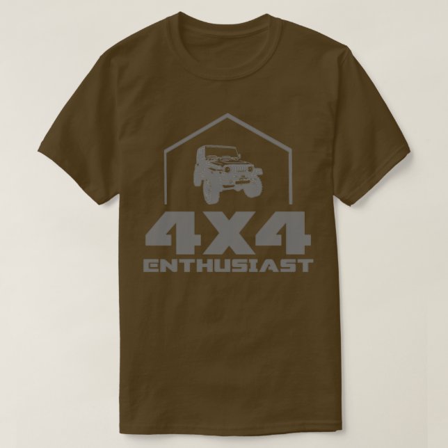 Camiseta 4X4 Entusiasta 4WD T (Diseño del anverso)