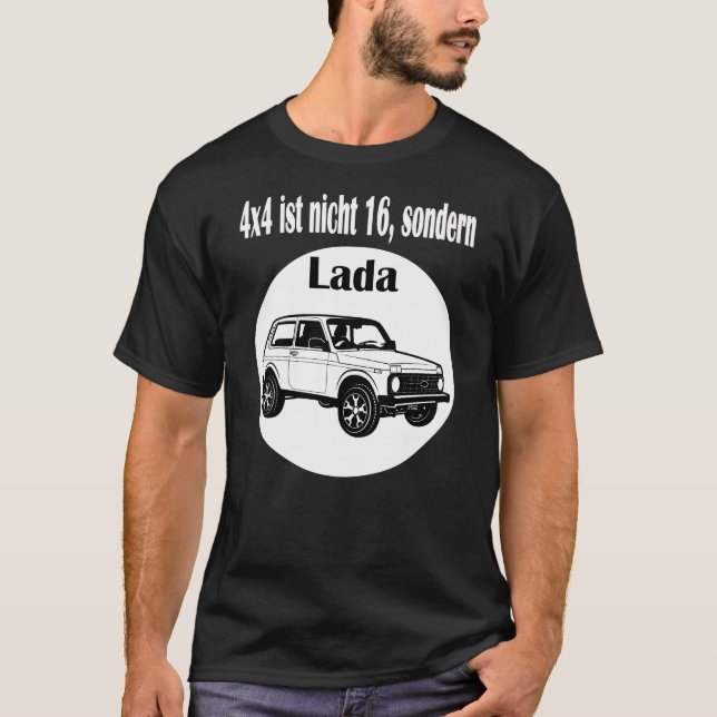 Camiseta 4x4 ist nicht 16, sondern Lada Niva Autoliebhaber (Anverso)