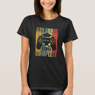 Camiseta 5º Grado Graduación Jugador Nivel de Niños Vid Com