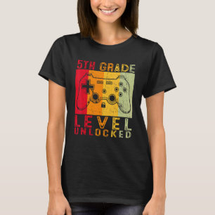 Camiseta 5º Grado Jugador Desbloqueado Primer Día De La Esc