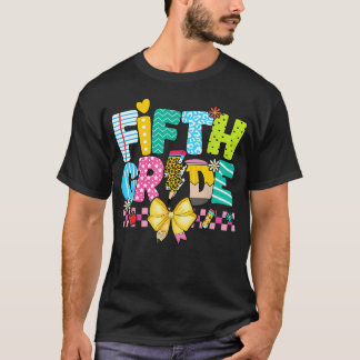 Camiseta 5º Grado Para Niña Niños Maestro Quinto Grado Atrá