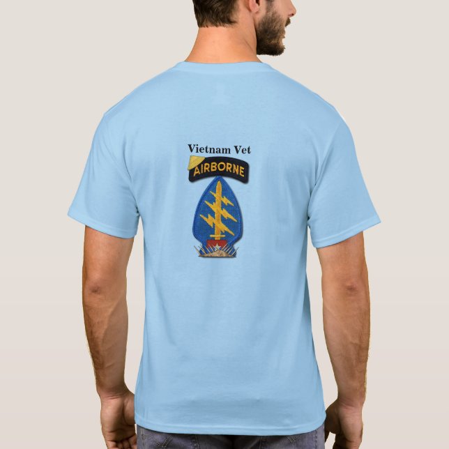 Camiseta 5º Grupo de Fuerzas Especiales Boina Verde Guerra  (Reverso)