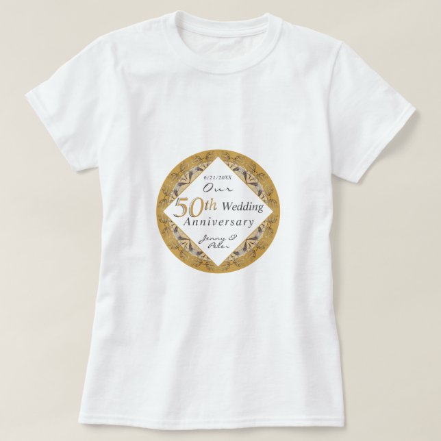 Camiseta 50º Aniversario de Boda  (Diseño del anverso)