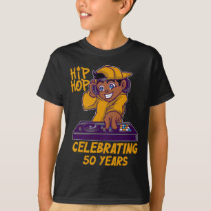 Camiseta 50º Aniversario Historia Negra Dj Baile Rapero Hip