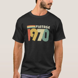 Camiseta 50º cumpleaños, época de 1970 diseño perturbado