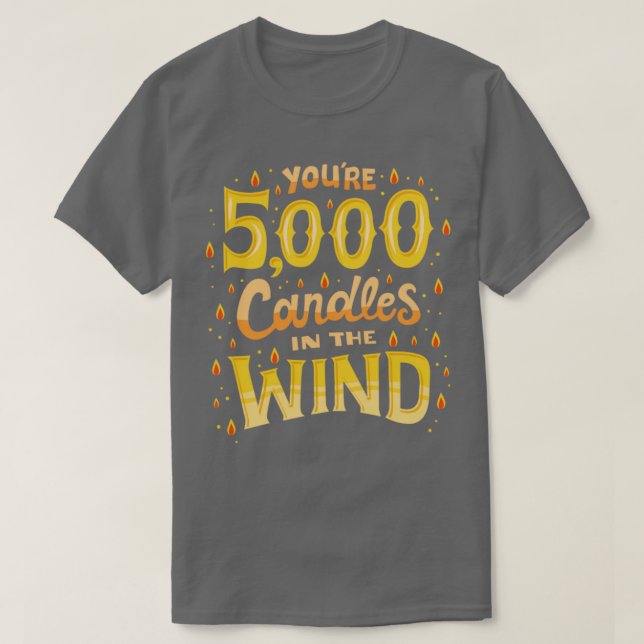 Camiseta 5000 velas en el viento (Diseño del anverso)