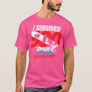 Camiseta 500.º Buceo Con Bandera Graciosa Buceo Scuba
