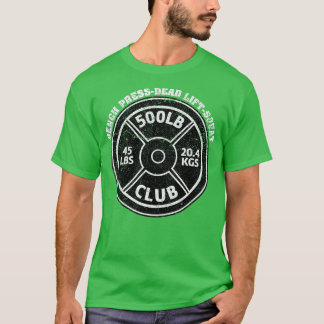 Camiseta 500 Libras Esterlinas Club Gym Halterofilia Levant